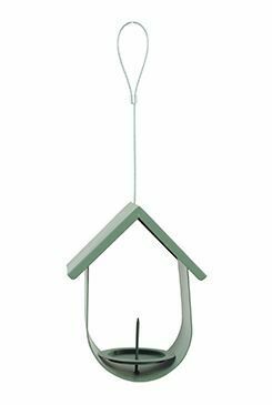 Krmítko venk. BUDKA na loj.koule kov zelená Zolux