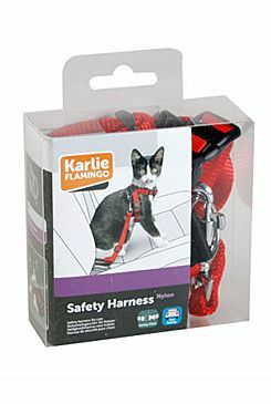 Postroj kočka Bezpečnostní do auta 25mm červený KAR