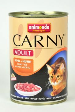 Animonda konz. kočka CARNY Adult hovězí/kuřecí 400g
