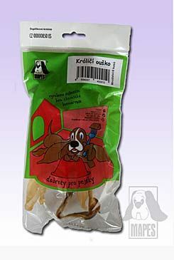 Pochoutka sušená MAPES králičí ouško 6ks