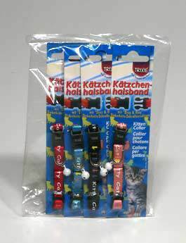 Obojek kočka nylon Kitty Cat pro koťata 20cm mix TR