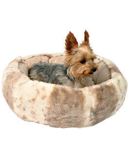 Pelech LEIKA ovál plyš+semiš Béžový 50cm TR