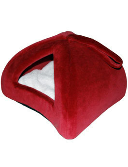 Pelech domek iglů 35x35cm Červená 1ks