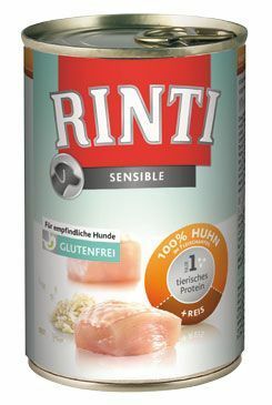 Rinti Dog konzerva Sensible kuře+rýže 400g