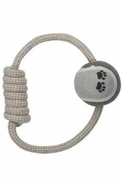 Hračka pes natur kruhový provaz s klubíčkem 6,5x20cm