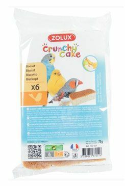 Sušenky pták CRUNCHY CAKE APPLE BANANa 6ks 75g Zolux