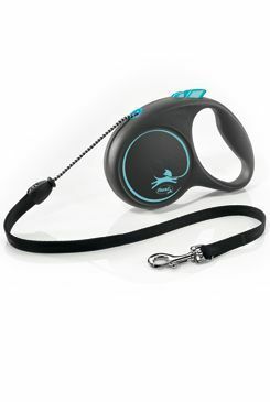 Vodítko FLEXI Black Design M lanko 5m/20kg modrá