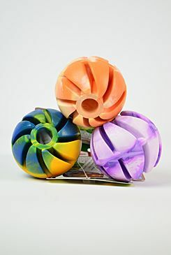 Hračka pes Míč se spirálou plovací Vanil. 5cm SP