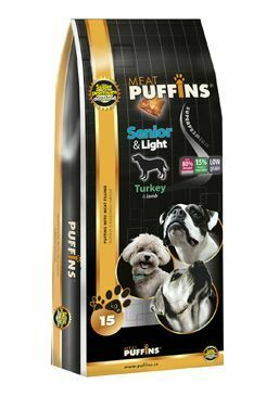 Puffins Dog Senior&Light Turkey 15kg