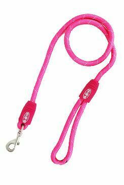 Vodítko BUSTER Reflective lanové 120cm/8mm růžové