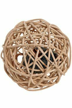 Hračka kočka Myš v proutěné kouli 10cm KAR
