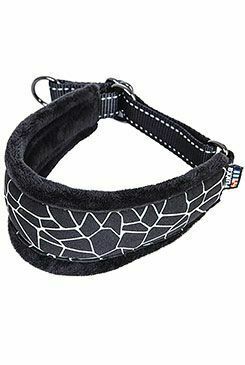 Obojek nylon Cube Hound polostah. černý (L/36-45cm)