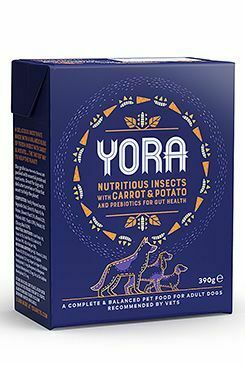 YORA Dog Tetrapack paštika z hmyzu mrkev,brambor 390g