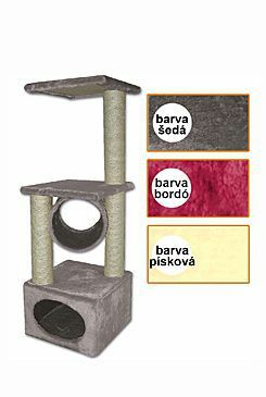 Škrabadlo Traviata bordó 35x35x109cm