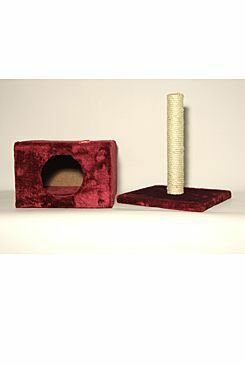 Škrabadlo Carmen bordo 30x30x57cm