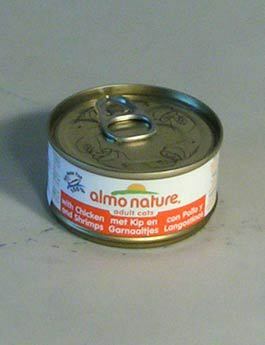 Almo Cat Nature Classic konz. kočka kuře+krevety70g